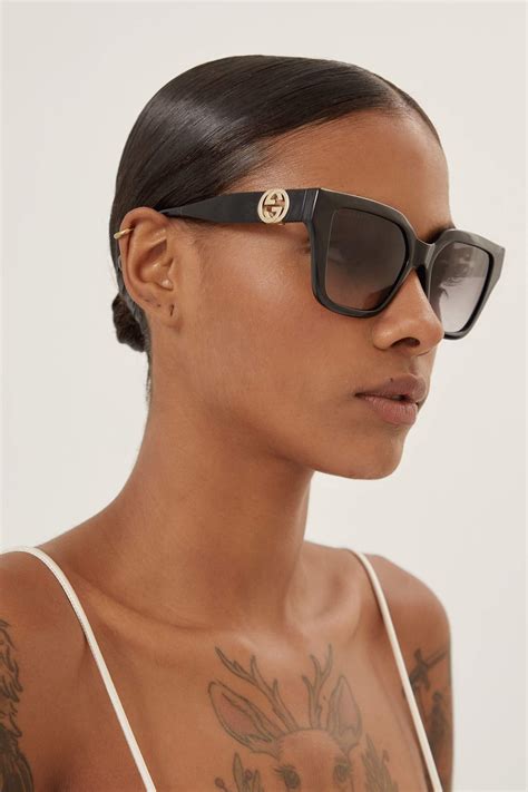 gucci downtown sunglasses|Gucci black sunglasses.